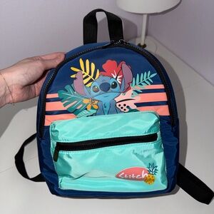 Stitch Kids Backpack - Blue and Mint
